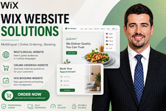 build wix multilingual website wix booking website online ordering website