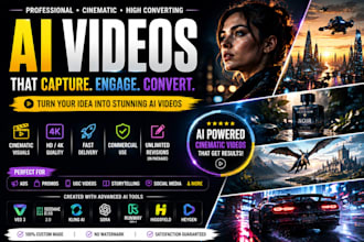 create cinematic ai video creation ai ads ai commercial video veo 3 ai animation
