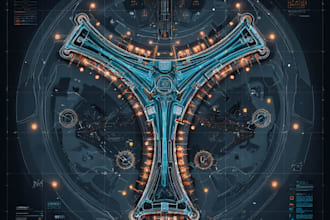 design custom vector city map and cartographic illustration in autocad