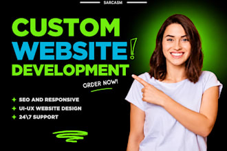 custom website development, website design as a front end developer