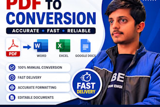 convert PDF to word, excel, or google docs manually