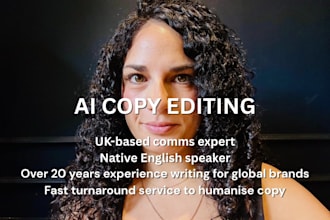 edit copy that has been generated by ai to sound more human