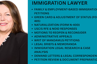 review and improve your existing writ of mandamus petition for immigration case