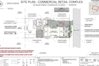 create professional 2d site plans and landscape plans