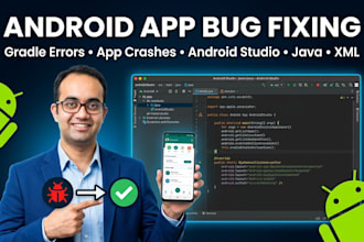 fix android studio errors, gradle issues, and app bugs