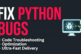 fix python bugs, optimize script performance, and debug code