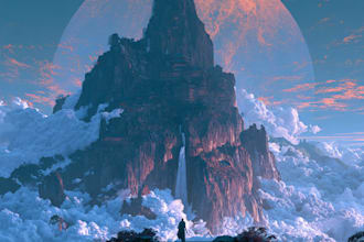 design fantasy album cover art with amazing effects
