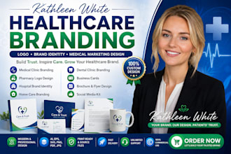 create custom healthcare medical clinic pharmacy, and home care branding