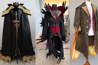 sew custom fabric cosplay costume cosplay commission full anime outfit cloth sew