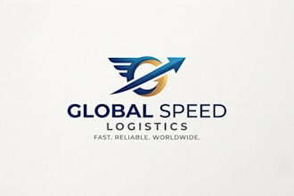 design a professional packaging and logistics company logo