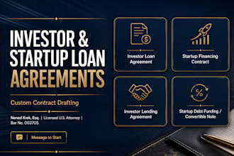 write a legally binding investor lending agreement for your business