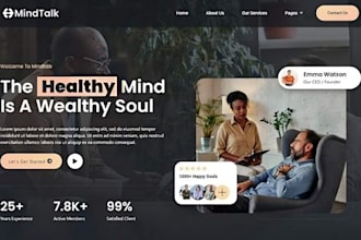 design therapy website psychiatrist psychology mental health website