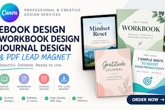 do canva ebook design, ebook design, canva workbook design, lead magnet design