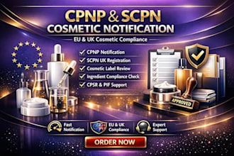help launch your skincare, cosmetic, and supplement products in the eu market