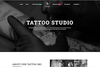 design wix tattoo website for tattoo artist and tattoo studio