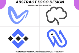 create a clean and memorable abstract logo for you