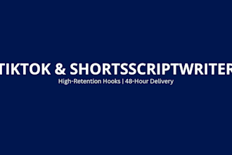 write engaging tiktok and short form video scripts