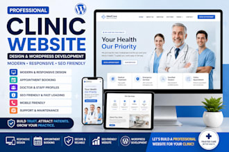 design a modern, responsive clinic, medical, or healthcare website