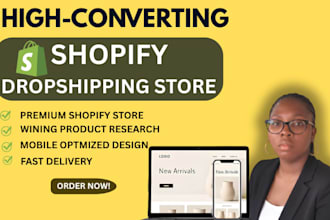 setup automated dropshipping shopify store website