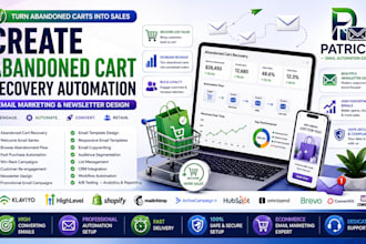 create abandoned cart recovery automation email marketing newsletter design