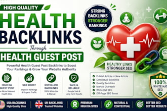 build health backlinks via health guest posts on health and fitness blogs