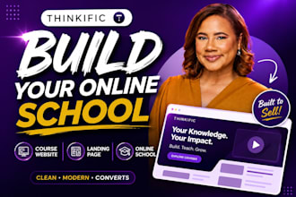 build thinkific course website thinkific landing page redesign thinkific website