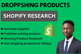do shopify product research and find winning products