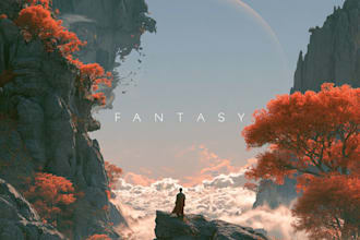 dreamy surreal or fantasy music album cover