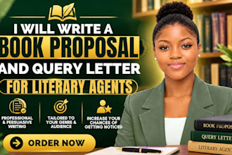 write a book proposal and query letter for literary agents