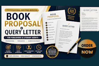 write a book proposal and query letter for litterary agents