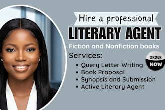 write a professional book query letter and book proposals for authors