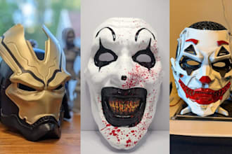 3d print and paint wearable 3d cosplay 3d armor 3d mask 3d helmet design