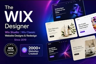 design a responsive wix website or wix website redesign