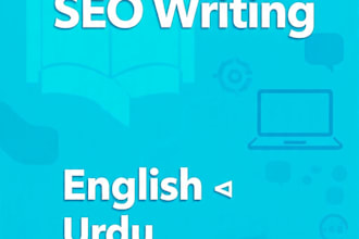 do english to urdu and  article writing