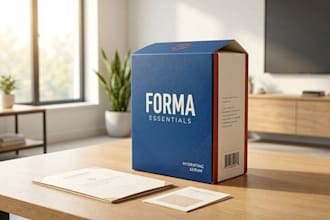 design creative box, pouch and label packaging design