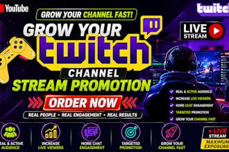 do youtube live twitch stream promotion music video games mobile apps marketing