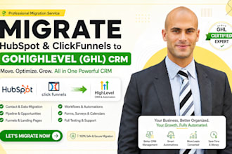 migrate hubspot or clickfunnels to gohighlevel ghl CRM