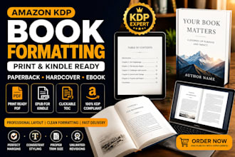 format KDP book ebook paperback hardcover for amazon kindle direct publishing