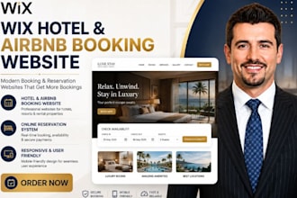 create wix hotel website wix airbnb booking and reservation website