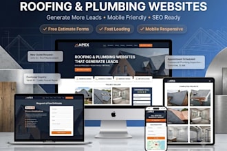 build a roofing or plumbing website that generates leads