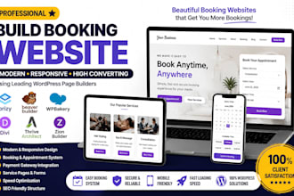 build brizy beaver wpbakery divi thrive architect zion booking website