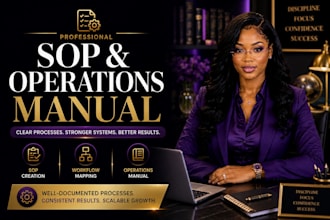 create sop, operations manual, workflow documentation for business