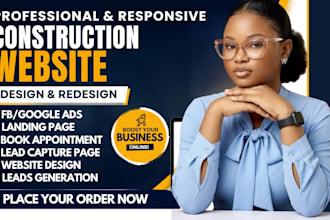 design construction, junk removal, roofing plumbing, handyman, hvac website