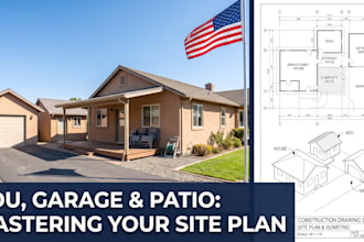 design detailed house plans, adu, garage, deck, patio, and shed drawing ca wa tx