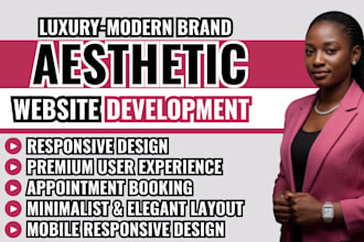 aesthetic website, luxury website, modern brand website, elegant website design