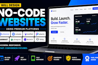 design unbounce outseta draftbit plasmic format pinegrow blocs brizy website