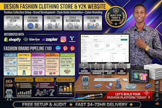 design fashion clothing store y2k clothing store streetwear website y2k website