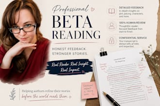 beta read your romance, horror thriller, historical fiction, fiction manuscript