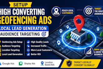 setup high converting geofencing ads local lead generation audience targeting