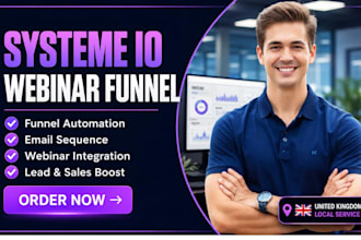 setup system io webinar funnel system io email sequence automation workflow